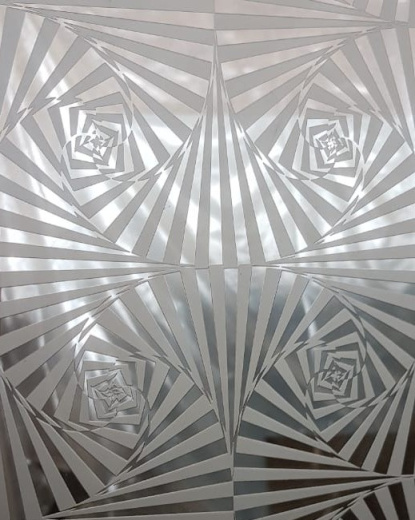 Зеркало декоративное "Абстракта" белое